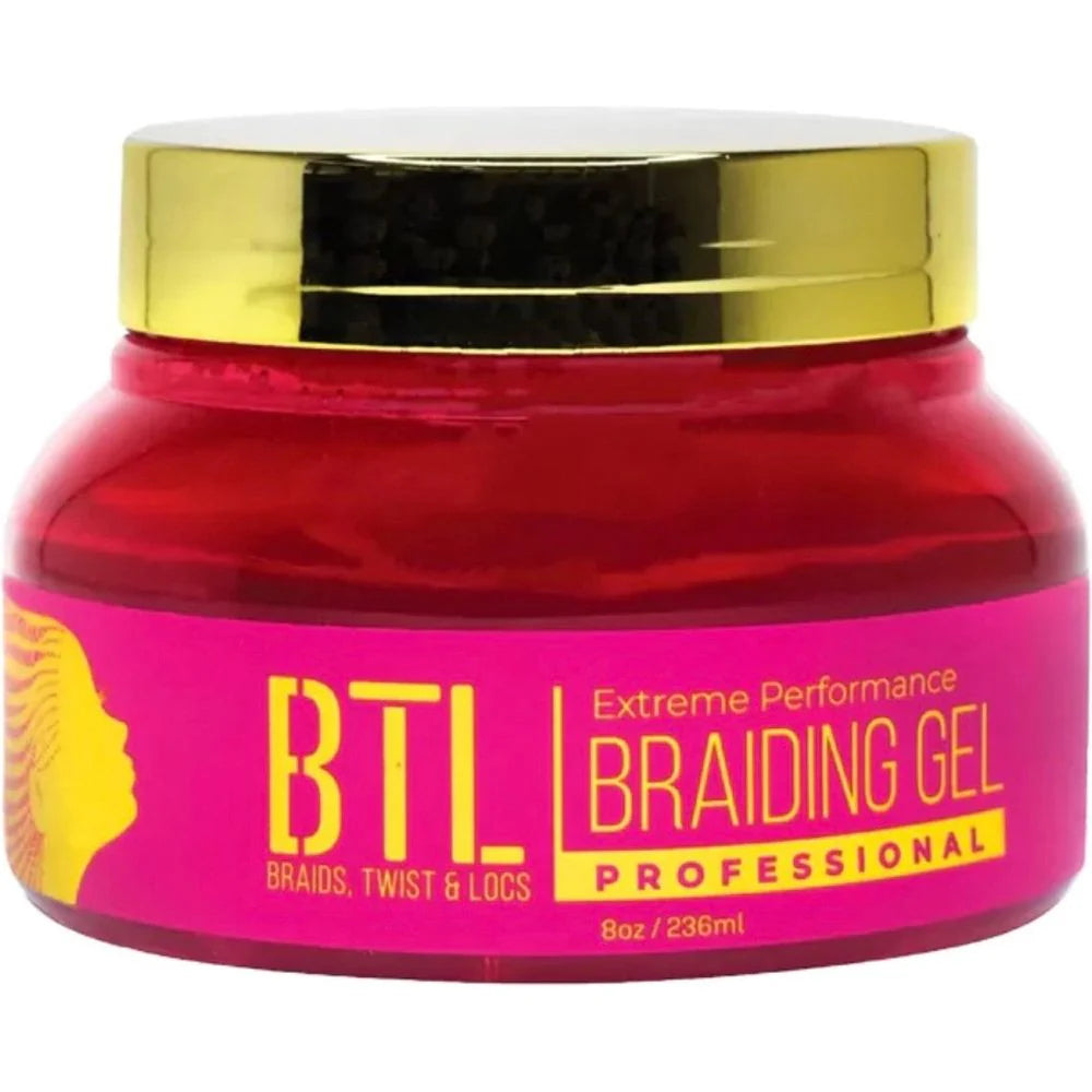 BTL Braiding Gel Extreme - Strong Hold Lightweight Formula for Braids Locs Twists