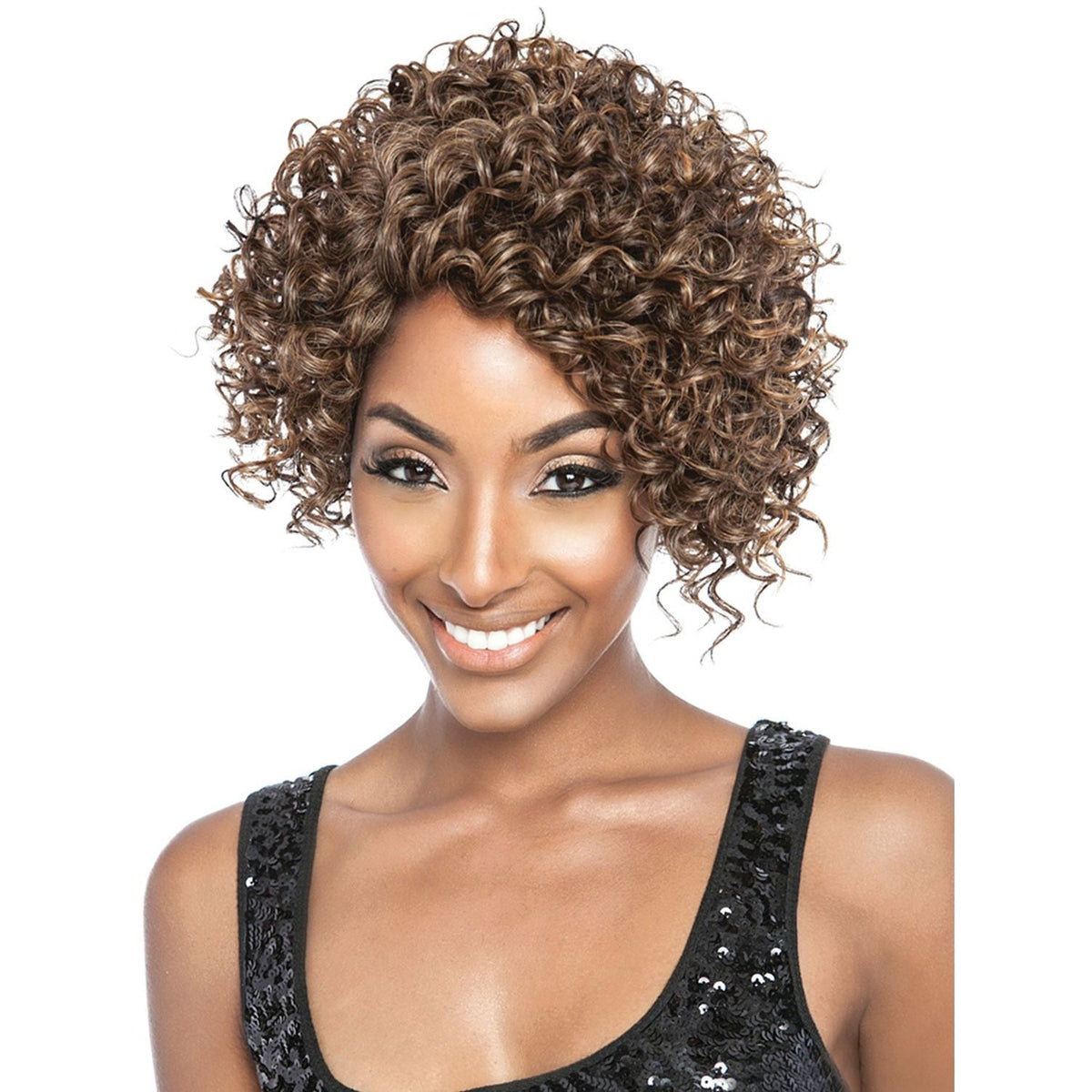 Brown Sugar Human Hair Blend Soft Swiss Lace Wig - BSS204