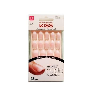 Kiss Salon Acrylic Nude French Nails