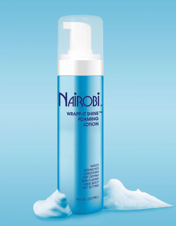 Nairobi Wrapp-It Shine Foaming Lotion - Styling Hold and Shine 8 Oz