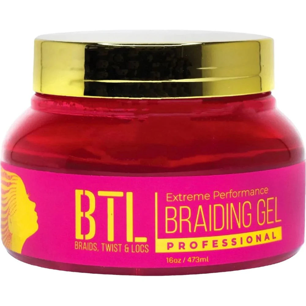 BTL Braiding Gel Extreme - Strong Hold Lightweight Formula for Braids Locs Twists