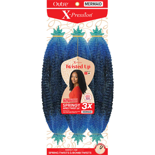 Outre X-Pression Twisted Up Braiding Crochet Hair - Springy Afro Twist