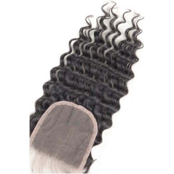 10A Grade 4*4 Lace Closure 100% Virgin Hair - Loose Deep