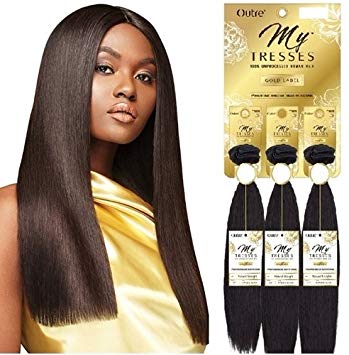 Outre Mytresses Gold Label NATURAL STRAIGHT WEAVE   ( 3 bundles deal )
