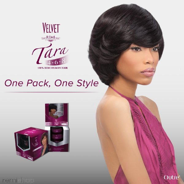 Outre Velvet Remi Tara 4-6-8  100% Remi Human Hair Weave