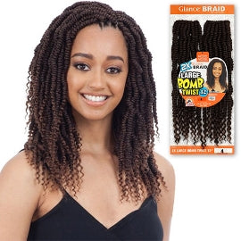 MODEL MODEL CROCHET BRAIDS GLANCE 2X BOMB TWIST 14"