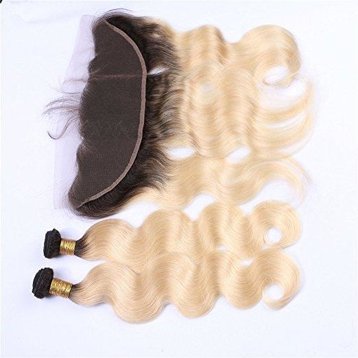 Russian 1b/613 Ombre Blonde 100% Full Cuticle Virgin Hair Body Wave