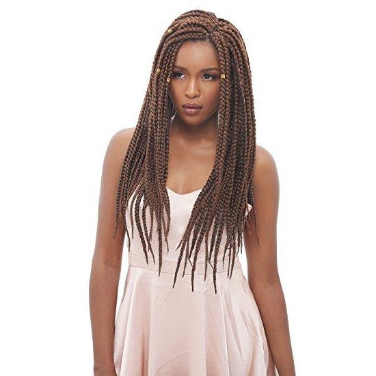 JANET COLLECTION 24" 3S Havana  Mambo Box Braid 100% Kanekalon/Toyokalon