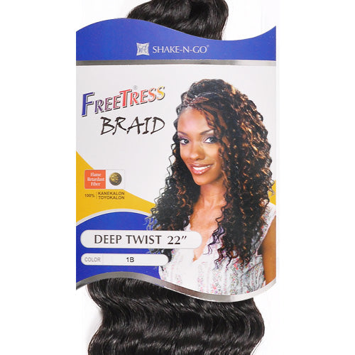 FREETRESS SYNTHETIC HAIR CROCHET BRAIDS DEEP TWIST 22"
