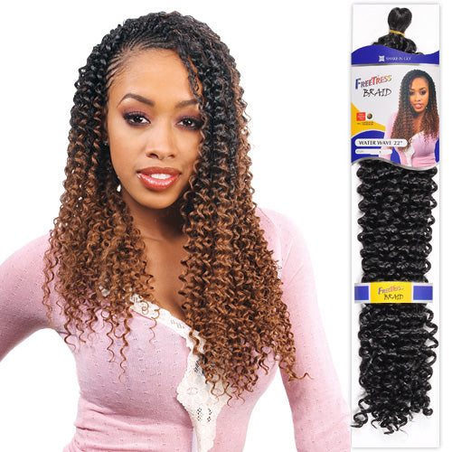 FREETRESS SYNTHETIC HAIR CROCHET BRAIDS WATER WAVE 22"