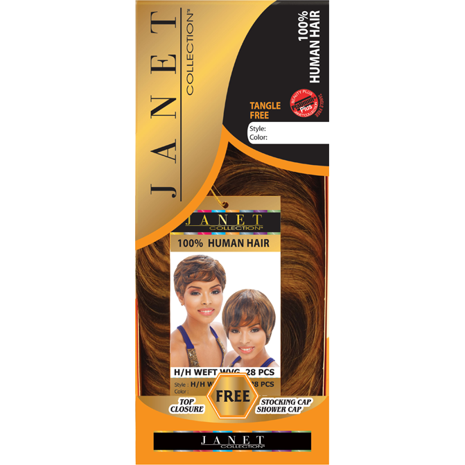 Janet  Collection 100% Human Hair Weft WVG 28 PCS