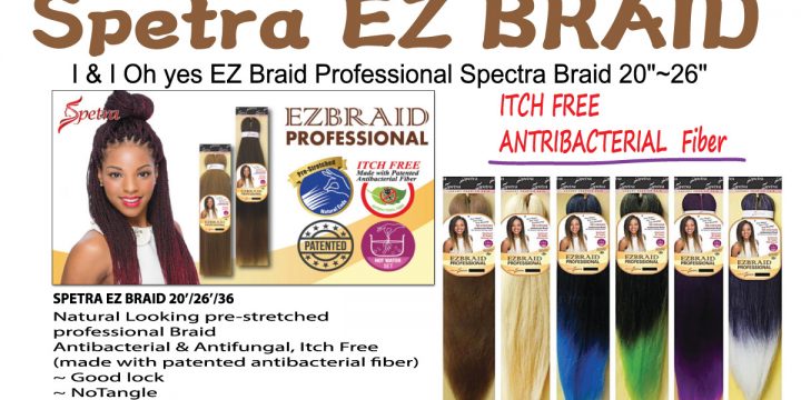Spetra EZ BRAID 26" - Natural looking pre-stretched professional Braid