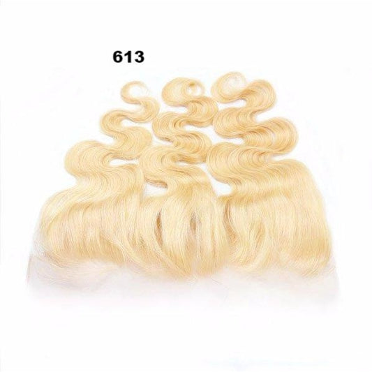 10A Grade 13*4 Blonde Lace Frontal #613 100% Virgin Hair