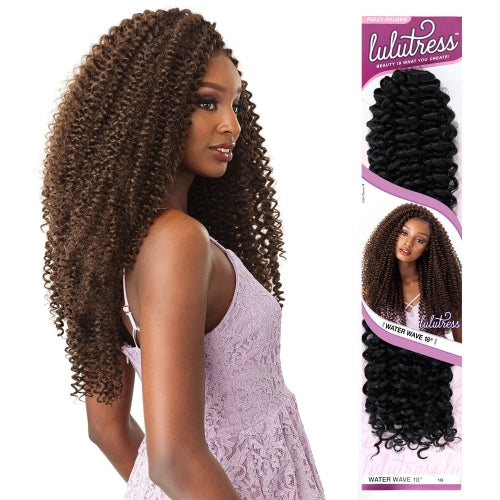 SENSATIONNEL SYNTHETIC HAIR CROCHET BRAIDS LULUTRESS WATER WAVE 18"