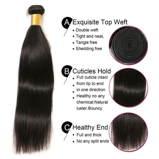 Mink Hair -  Virgin Hair ( 100% Full Cuticle Virgin Hair ) - Straight
