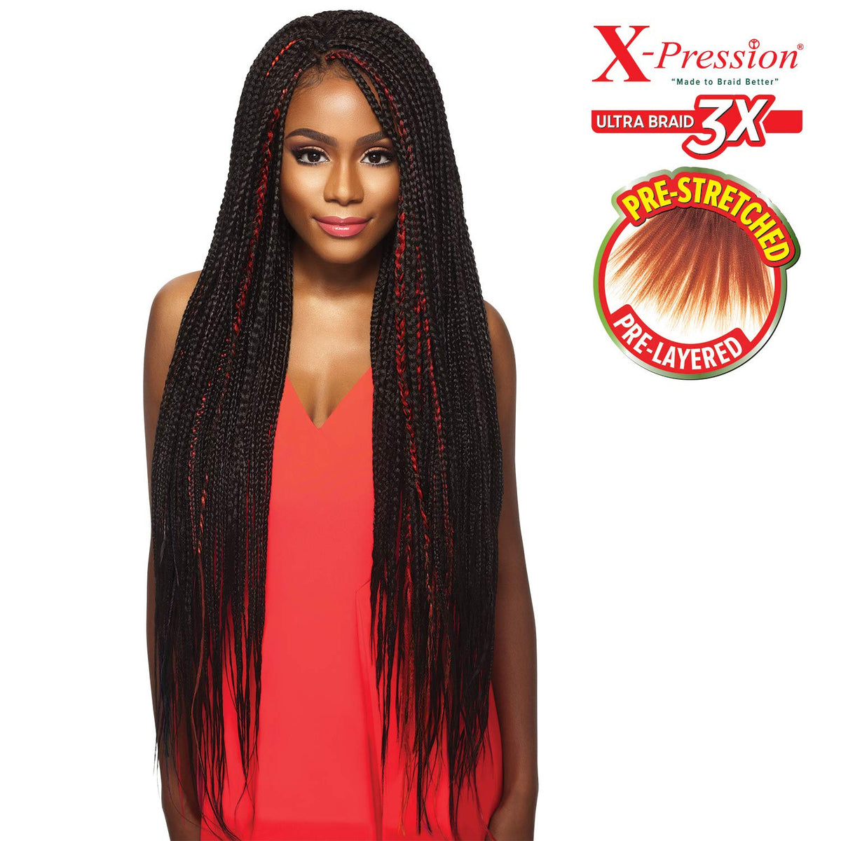 X-Pression: 3X Ultra Pre-Stretched Braid 42"